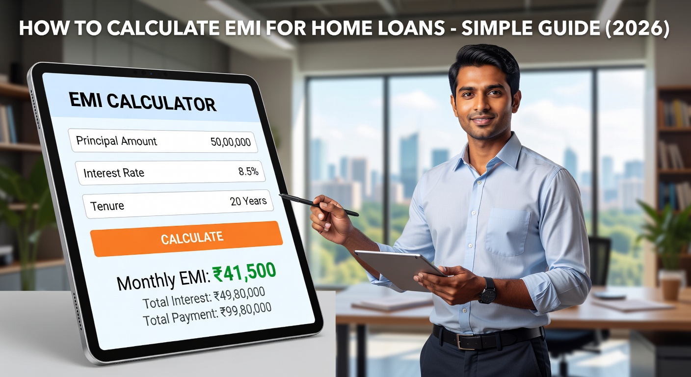 How to Calculate EMI for Home Loans - Simple Guide (2026)